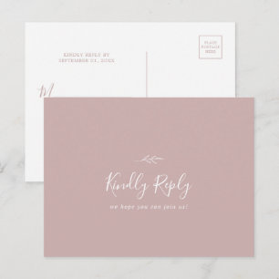 Cartão Postal De Convite Cartão-postal RSVP de Solicitação de Música Ro