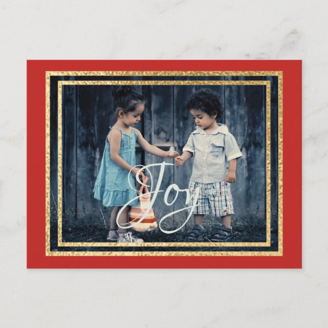 Cartão Postal De Convite Cartão-postal standard Tintas de Natal/Verdes (Frente)