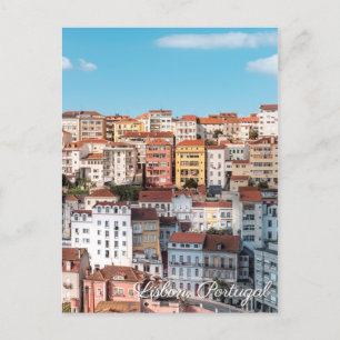 Cartão Postal De Convite Cartão viagem de Lisboa Portugal