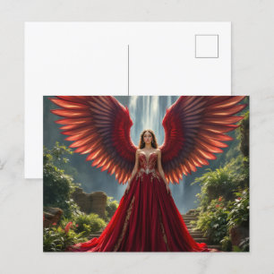 Cartão Postal De Convite Cartões-postais de arte majestosos Angel Fine - Fa