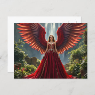 Cartão Postal De Convite Cartões-postais de arte majestosos Angel Fine - Fa