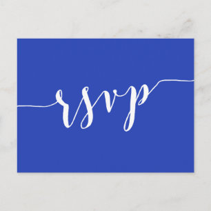 Cartão Postal De Convite Cartões-postais RSVP de Casamento Real Simples