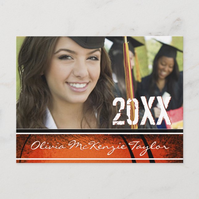 Cartão Postal De Convite Casa Aberta de Foto Classe de Graduação (Frente)