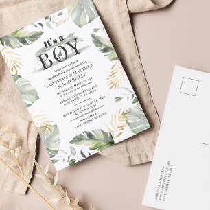 Cartão Postal De Convite Casais de Girafa Safari Selgle Chá