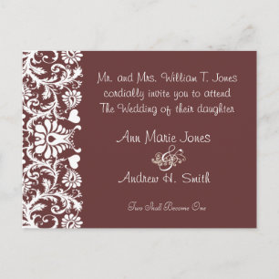 Cartão Postal De Convite Casamento Cristão Qualquer Cor Personalizada