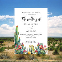 Casamento de flores de Cactus