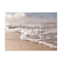 Casamento de RSVP de Praia Clássica