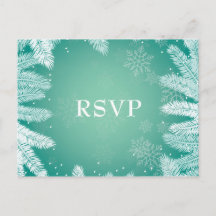 Casamento no inverno Elegante com RSVP de Escolha 