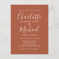 Casamento Terracota com Letra de Capa