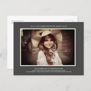 Cartão Postal De Convite Celebração da Foto Simples sobre o Ensino Humano