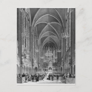 Cartão Postal De Convite Celebração da massa para o magistrature