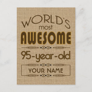 Cartão Postal De Convite Celebração do 95º aniversário do mundo melhor fabu