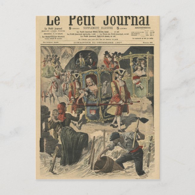 Cartão Postal De Convite Celebração feita pelo Ville de Paris (Frente)