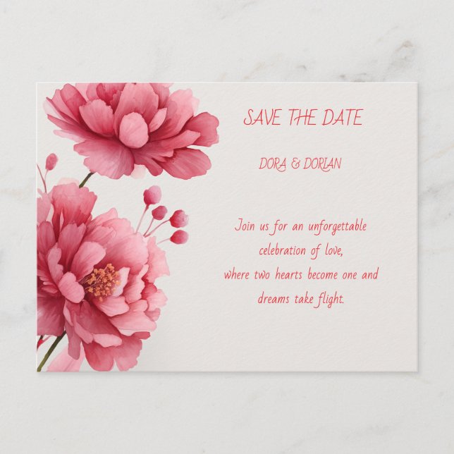 Cartão Postal De Convite Celebrate Love and Joy with a wedding invitation (Frente)