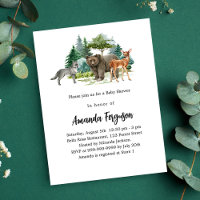 Chá de fraldas de animais florestais