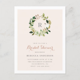 Cartão Postal De Convite Chá de panela de Lâmpada de Lixiviado com Mola Ver