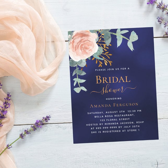 Cartão Postal De Convite Chá de panela rosa verde marinho azul (Criador carregado)