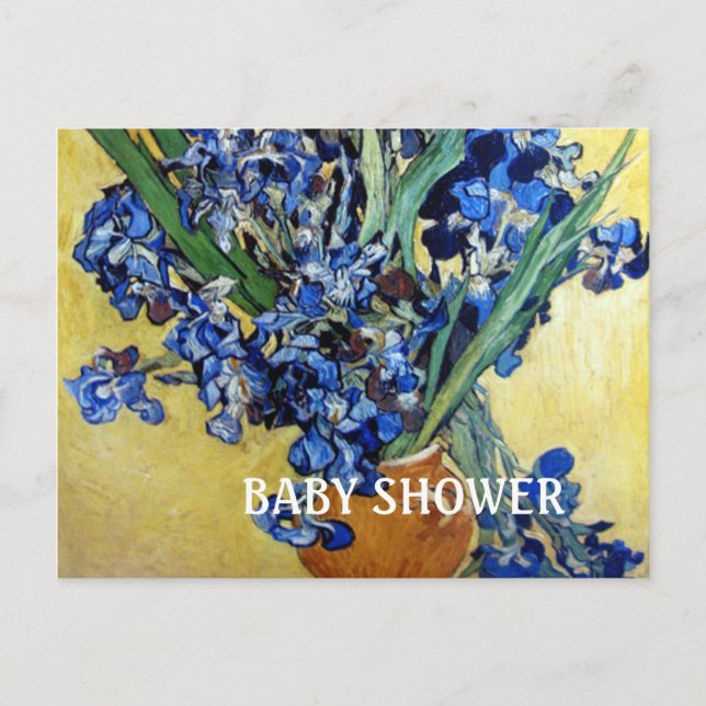 Cartão Postal De Convite Chá de panela. Vincent van Gogh (Frente)