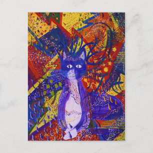 Cartão Postal De Convite Chegada - partido moderno abstrato do amor