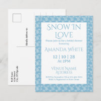 Chuva de Amor Floco de Neve Azul Chá de Noiva 