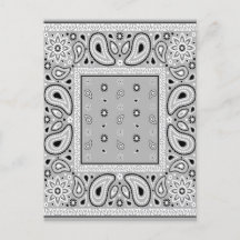 Cinza da cinza Bandana Paisley Country Hip Hop Cow