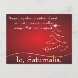 Cartão Postal De Convite Citação de Io Saturnalia de Petronius
