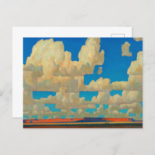 Cartão Postal De Convite Cloud World por Maynard Dixon