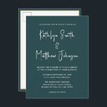 Cartão Postal De Convite Código QR Verde Tudo em Um Casamento de Script Mod<br><div class="desc">Código QR de Script Moderno Verde Tudo Em Um Cartão De Convite De Casamento Minimalista. Celebre o seu dia especial com esta elegante e bela carta de convite para casamento para embelezar a sua ocasião especial. Todos os textos estão pré-organizados para que você personalize fácil e rapidamente com seus próprios...</div>