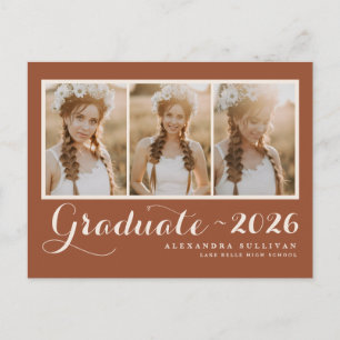 Cartão Postal De Convite Colagem de Fotos da Turma de Terracota de 2026 For