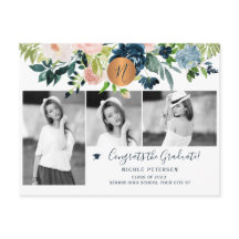 Colagem de fotos florais elegantes