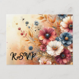 Cartão Postal De Convite Colheita de Petais e Pintados