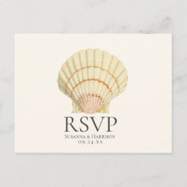 Cartão Postal De Convite Confirmação de Presença para Casamento Vintage Cre