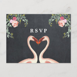 Cartão Postal De Convite confirmação de presença para festa de casamento fl