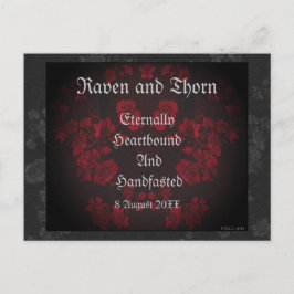 Cartão Postal De Convite Conjunto de manobras/casamentos internos