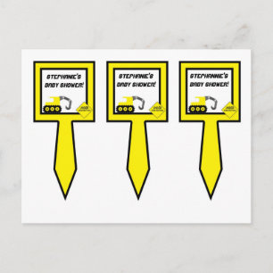 Cartão Postal De Convite Construção de três tortas de copa