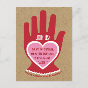 Cartão Postal De Convite Convite: Random Act of Kindness Party
