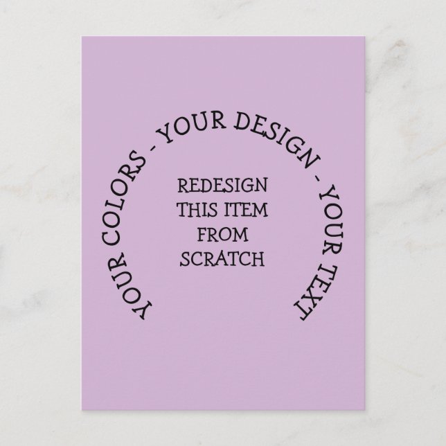 Cartão Postal De Convite Crie o Seu Próprio (Frente)