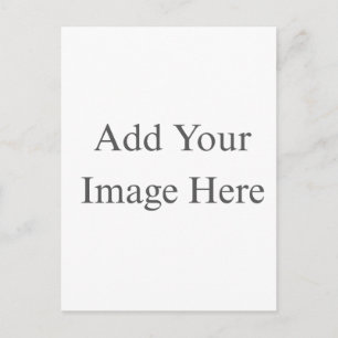 Cartão Postal De Convite Crie seu próprio branco