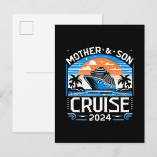 Cartão Postal De Convite Cruzeiro Mãe e Filha 2024
