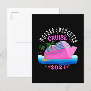 Cartão Postal De Convite Cruzeiro Mãe e Filha 2024