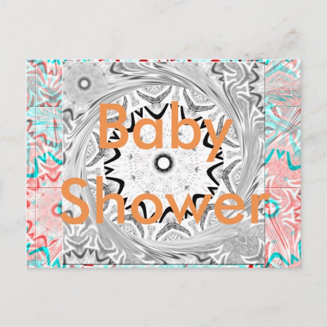 Cartão Postal De Convite Cultura Africana vibrante: Uma fusão rosa e ciano (Frente)