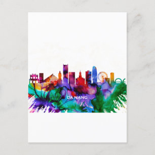 Cartão Postal De Convite Da Nang Skyline