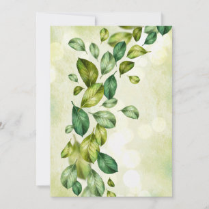 Cartão postal de convite de 5" x 7"