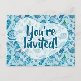 Cartão-postal de Convite de Aniversário para a Vid