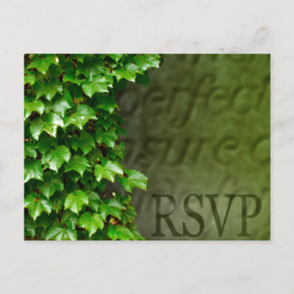 Cartão-Postal De Convite De RSVP E Casamento