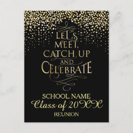 Cartão Postal De Convite Design de Reunião Escolar