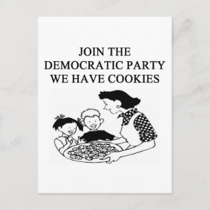Cartão Postal De Convite design do partido democrático
