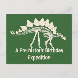 Cartão Postal De Convite Dinossaur Dig Aventura