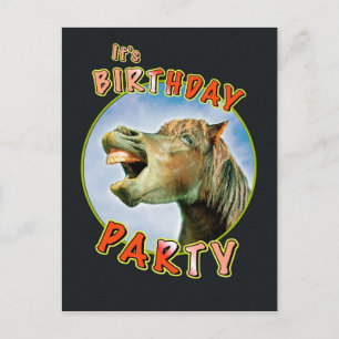 Cartão Postal De Convite É Festa de aniversário