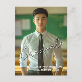 Cartão postal de convite e foto personalizado de p